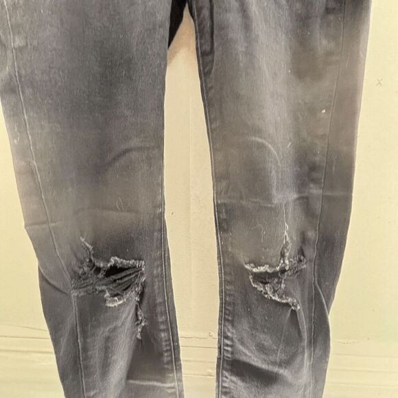 KanCan Black Skinny Distressed Jeans 3/25 KC6012BK 28x32 Excellent Used Con - Picture 3 of 5